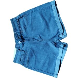 Vibrant Blue Jean Shorts with Classic Design